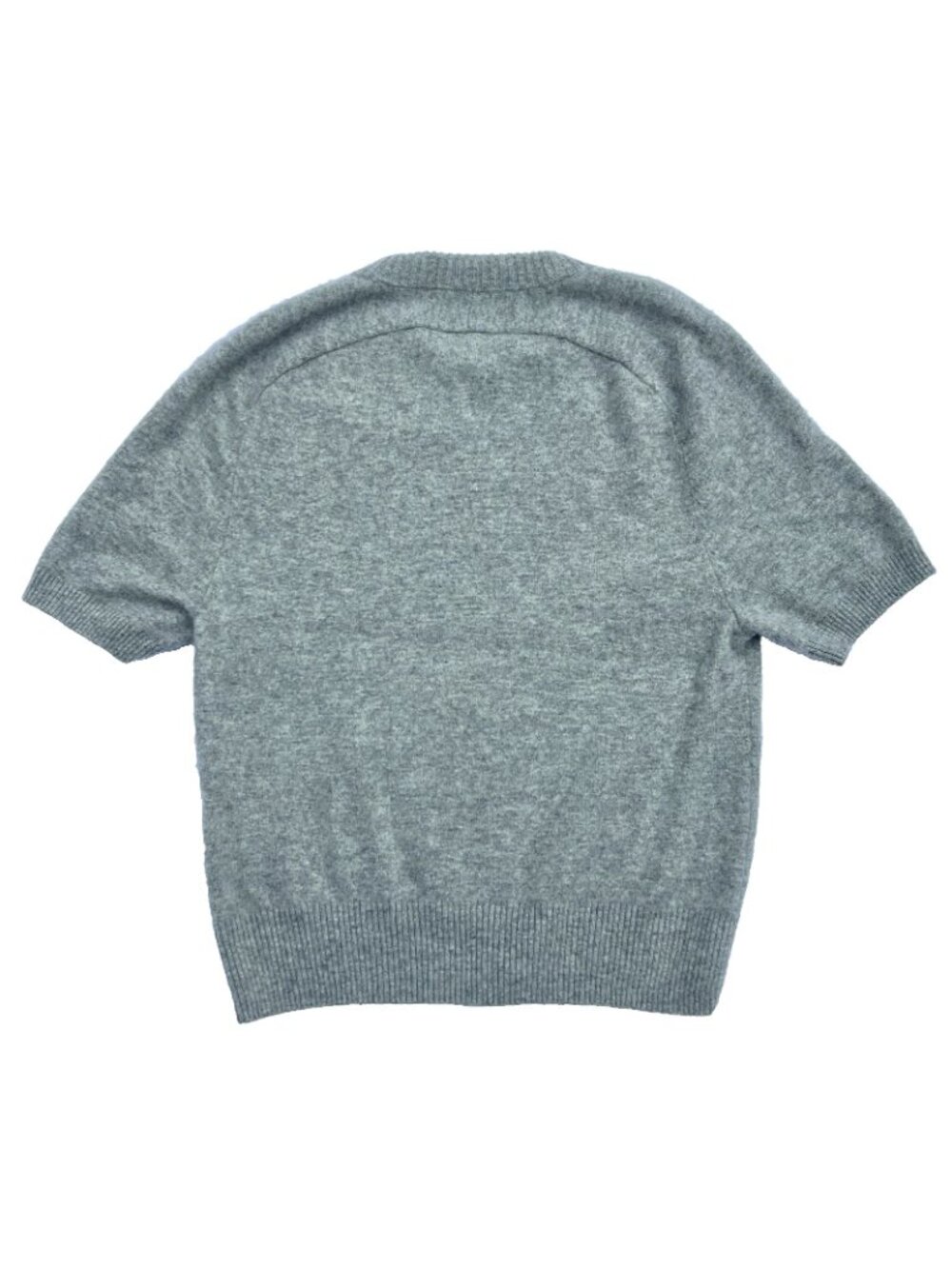 Abercrombie & Fitch Womens Gray 100% Cashmere  Short Sleeve Sweater Tee Small - Picture 4 of 7